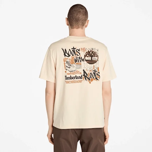 Tricou pentru bărbați Timberland® Brand Carrier cu slogan imprimat pe spate Tricou pentru bărbați Timberland® Brand Carrier cu slogan imprimat pe spate