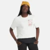 Tricou scurt cu imprimeu „White”