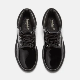 Waterproof Boot din piele lăcuită Premium de 15 cm pentru femei